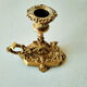 Bougeoir rat de cave en bronze
