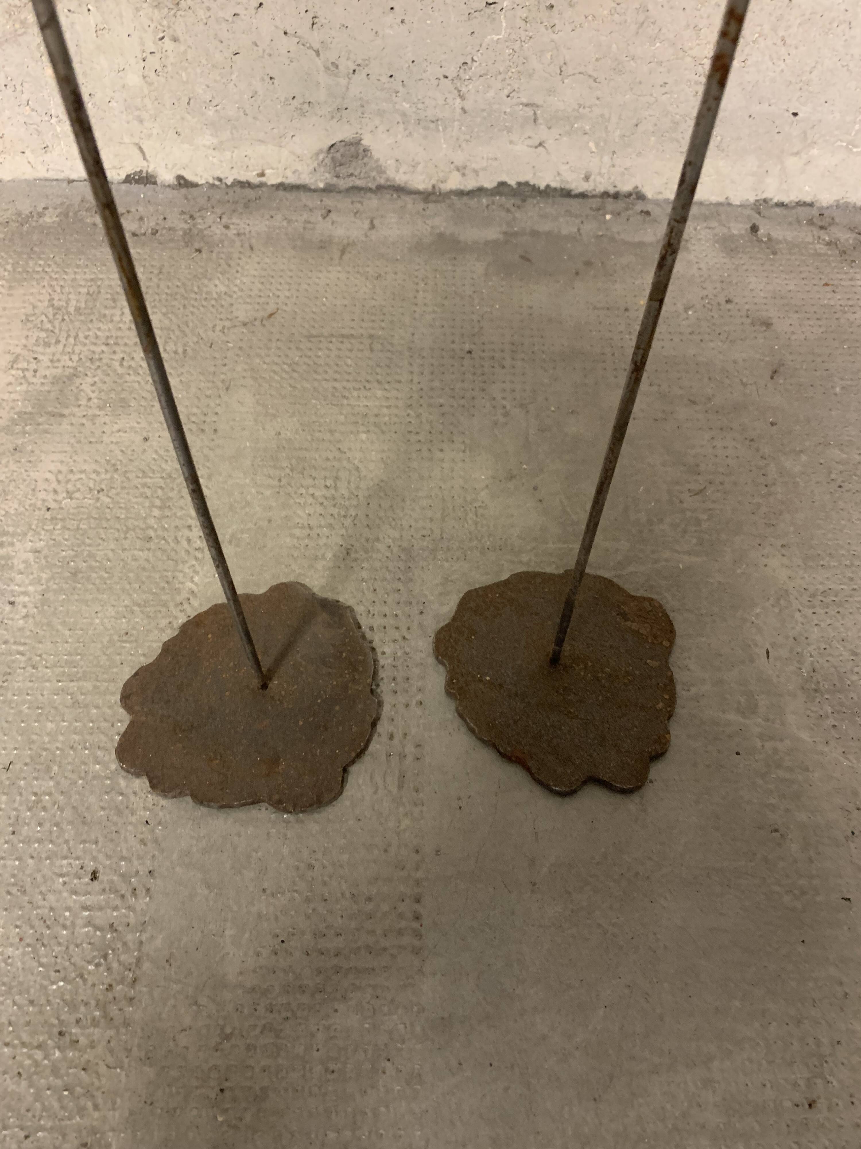 Pair of Scones Candle Holders by Pieter Spruyt, Holland