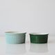 Green set of ramekins