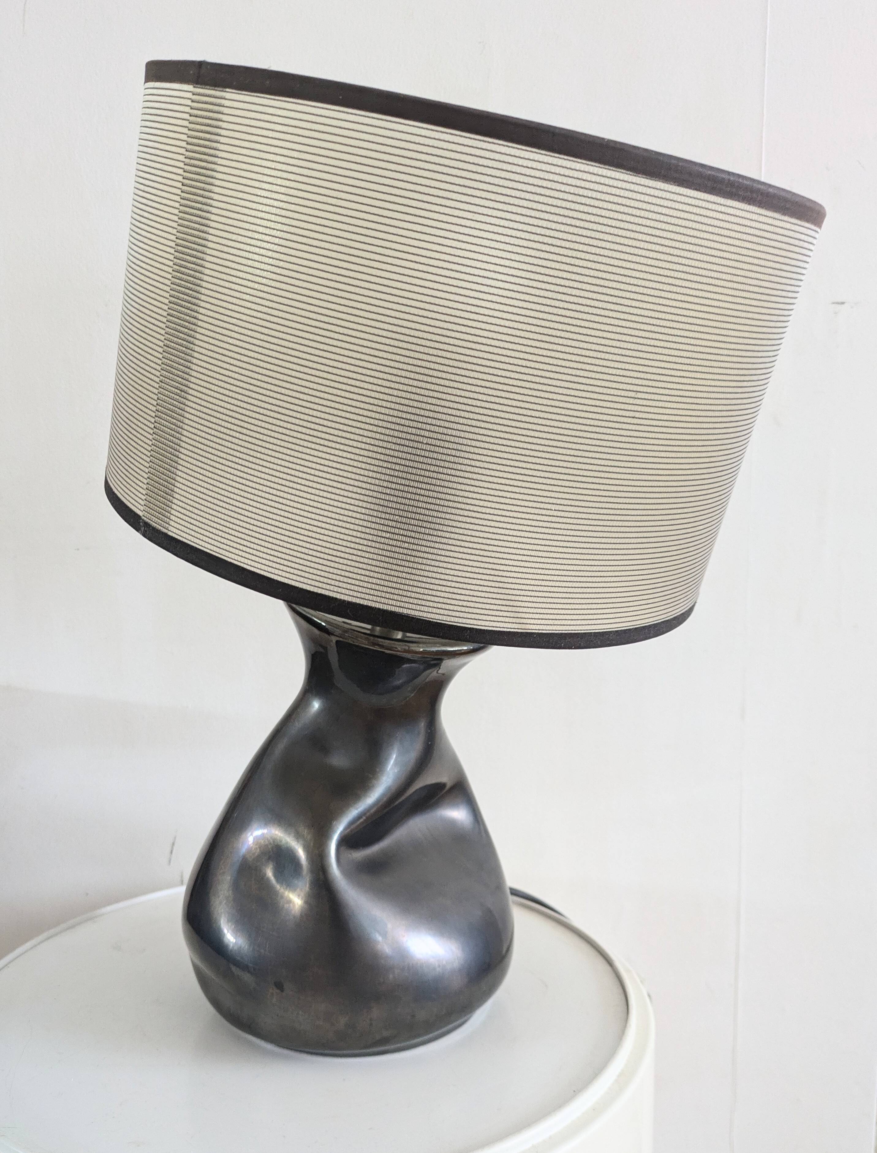 Vintage free form ceramic lamp