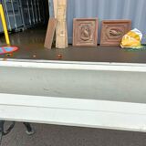 Garden bench old cast iron feet