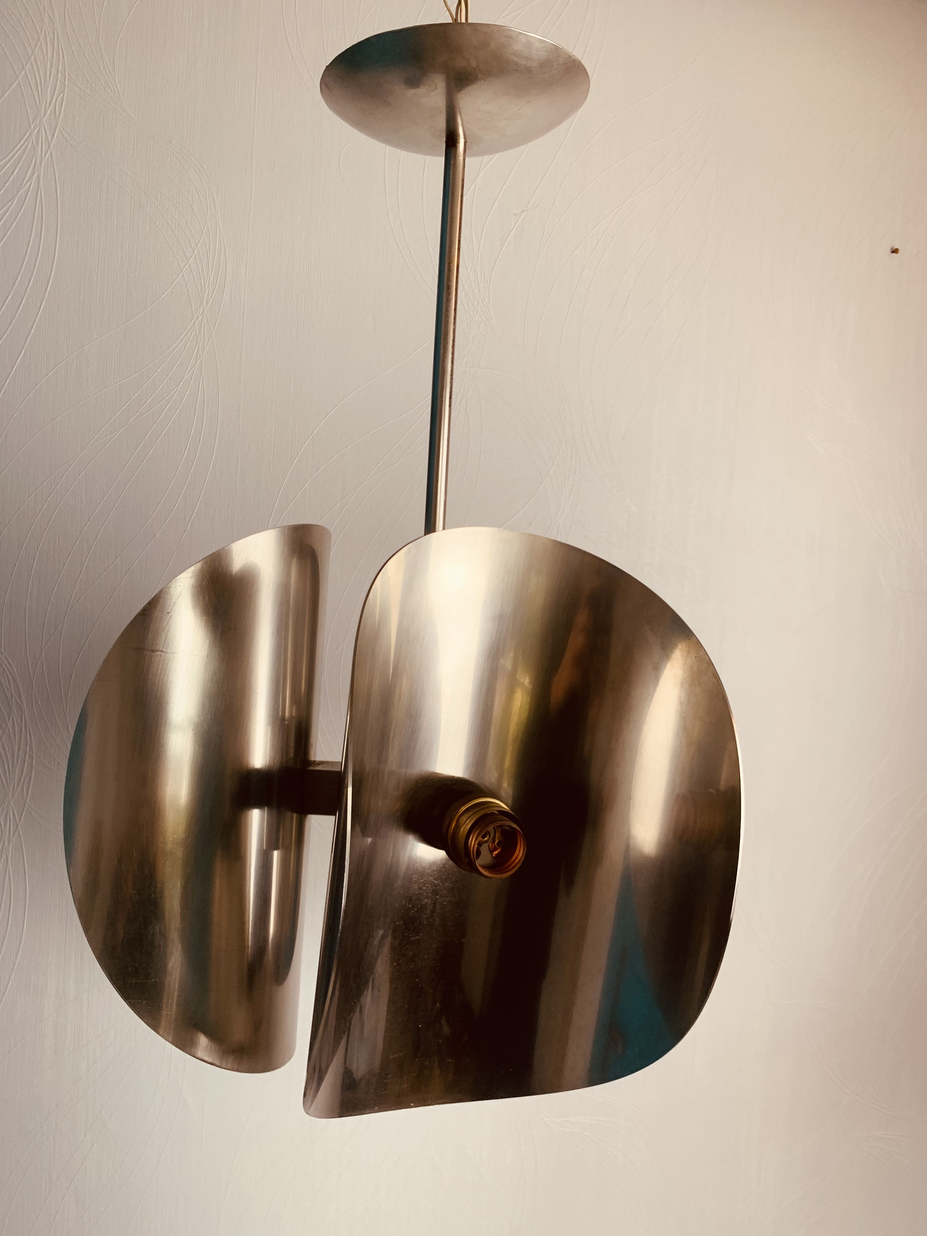 Space Age Chrome Chandelier - 3 Lights