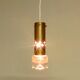 Set of two brass and glass pendant lamps for Örsjö Belysning, Sweden 1960's