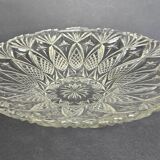 Large antique moulded glass bowl