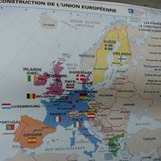 Carte scolaire poster vintage Europe édition Eduscope MDI affiche ancienne