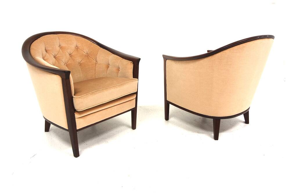 Set de 2 fauteuils "Aristokrat", Bröderna Andersson, Suède, 1960
