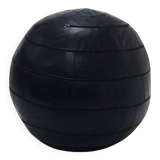 Pouf noir en cuir d'Edwin et Niekel Taco pour Leolux 90