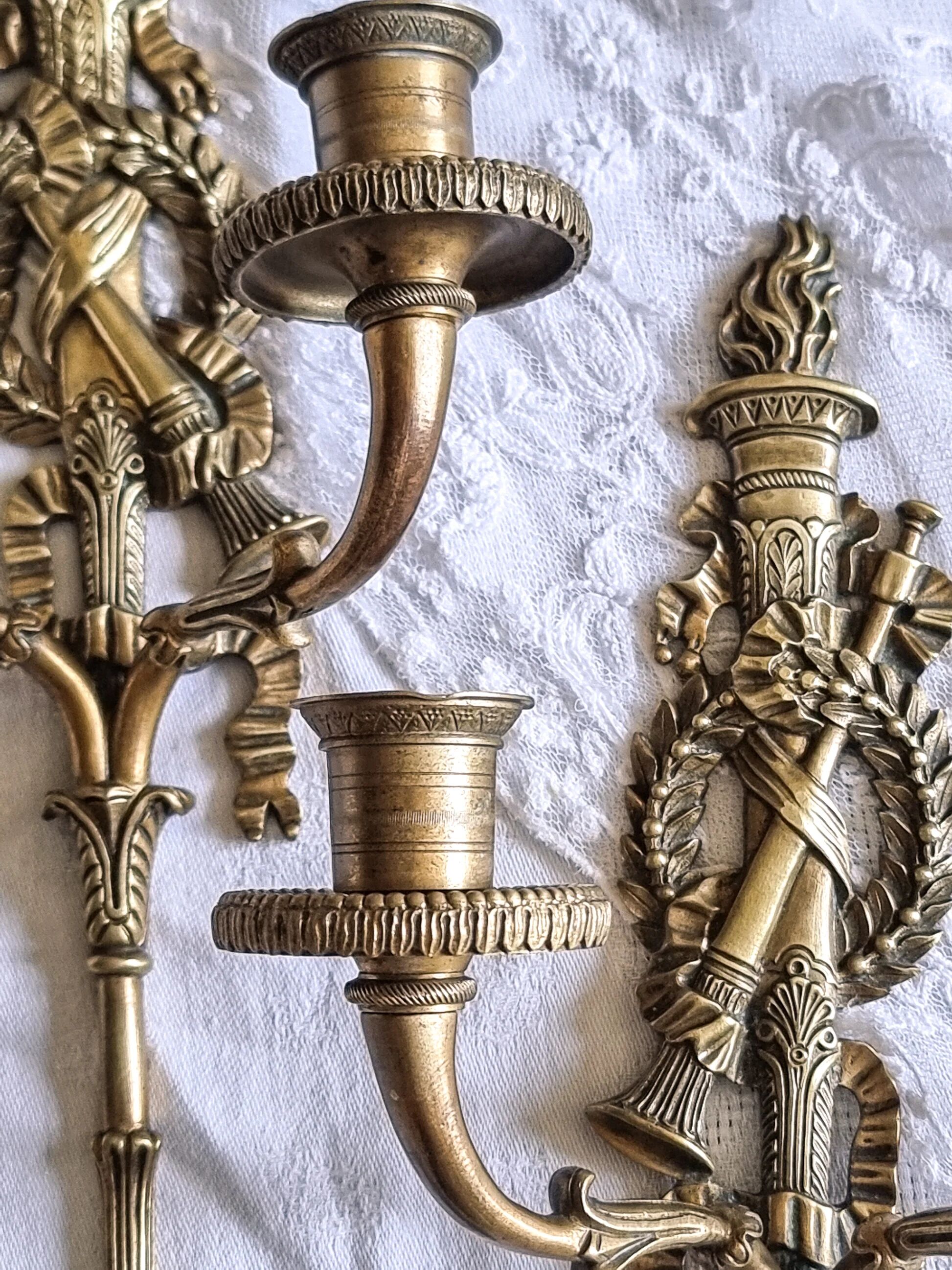 Empire wall sconces