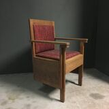 Rare Dutch  3 leg lounge chair 1920's