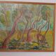 Original Swedish Oil on Panel – “Wavy Trees” by Bertil Almgren