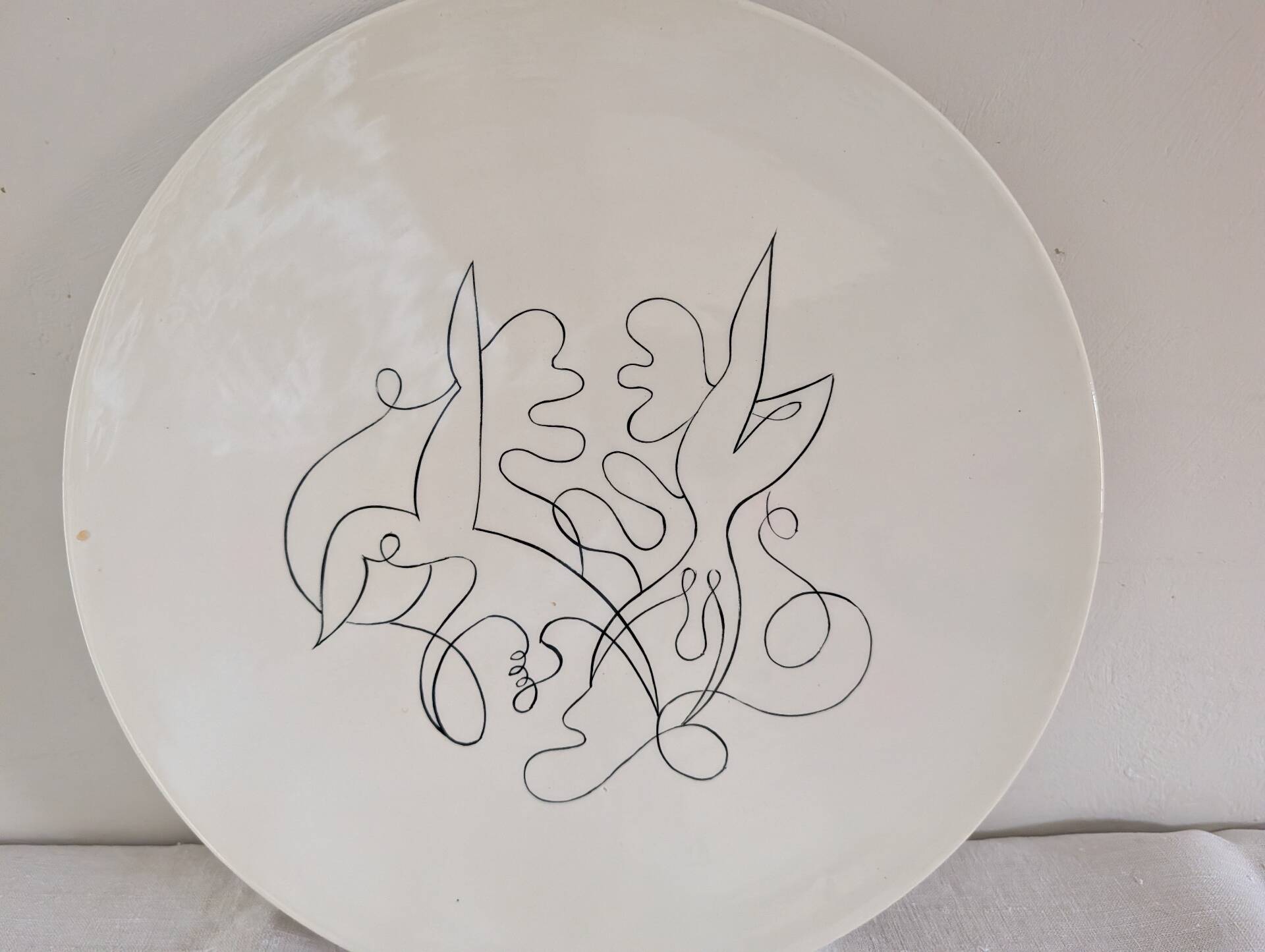 Robert Picault pour Longchamp – Plat « Oiseau » années 60