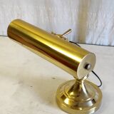 Articulated "piano" lamp in gilded metal - mid 20th century.