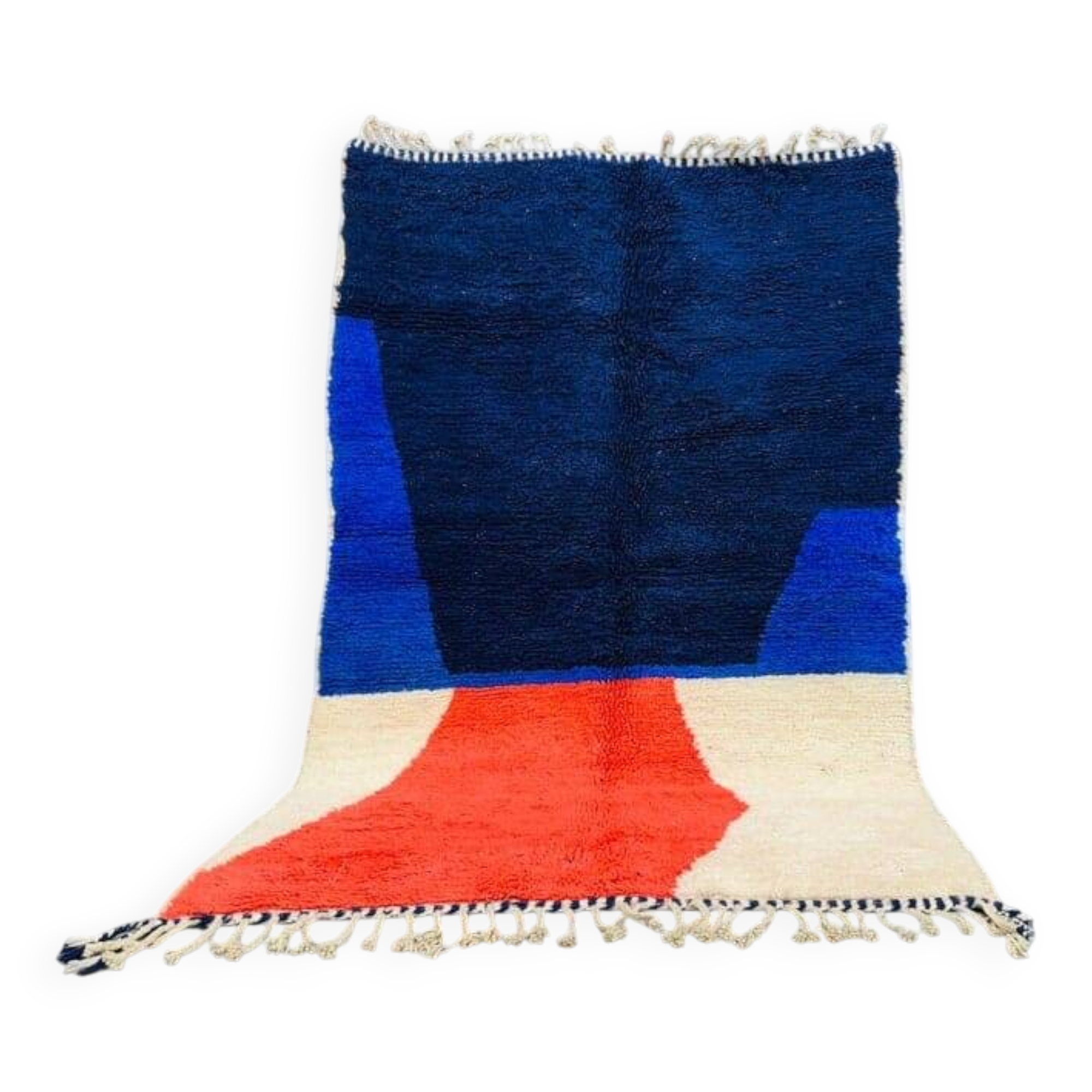 Handmade wool Berber carpet size 150 x 250 cm