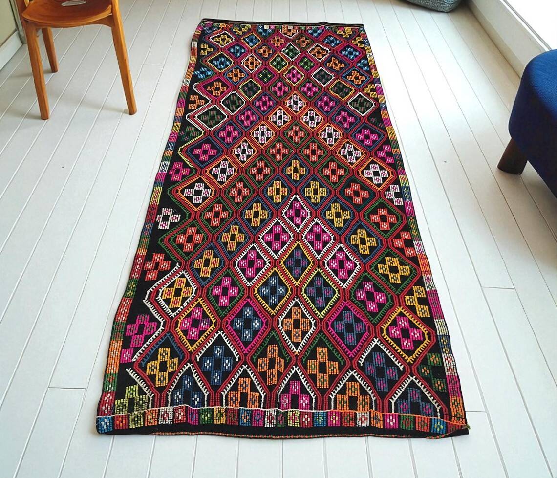 Decorative Vintage Tribal Runner Rug