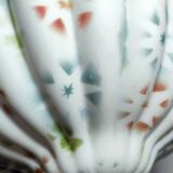 Lámpara de techo "Art Nouveau" de latón y cristal.  España, 1930s.