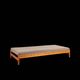 Teak daybed with boucle mattress, Denmark, 1960s