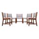 Set of five teak chairs, Danish design, 1970s, production: Denmark