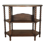 Pedestal table, oak side table