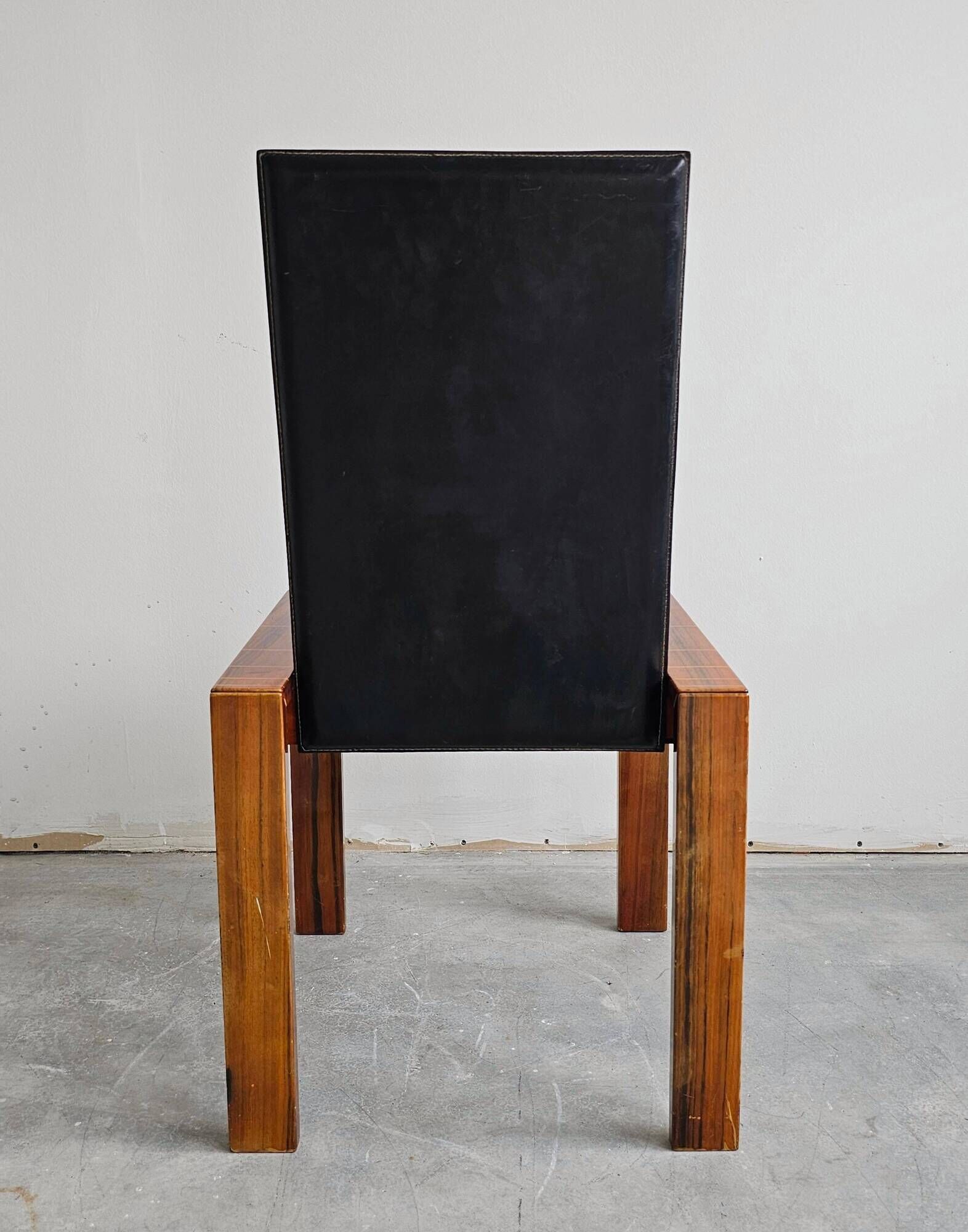 Set of 4 Mid Century dining chairs in rosewood style Afra and Tobia Scarpa.