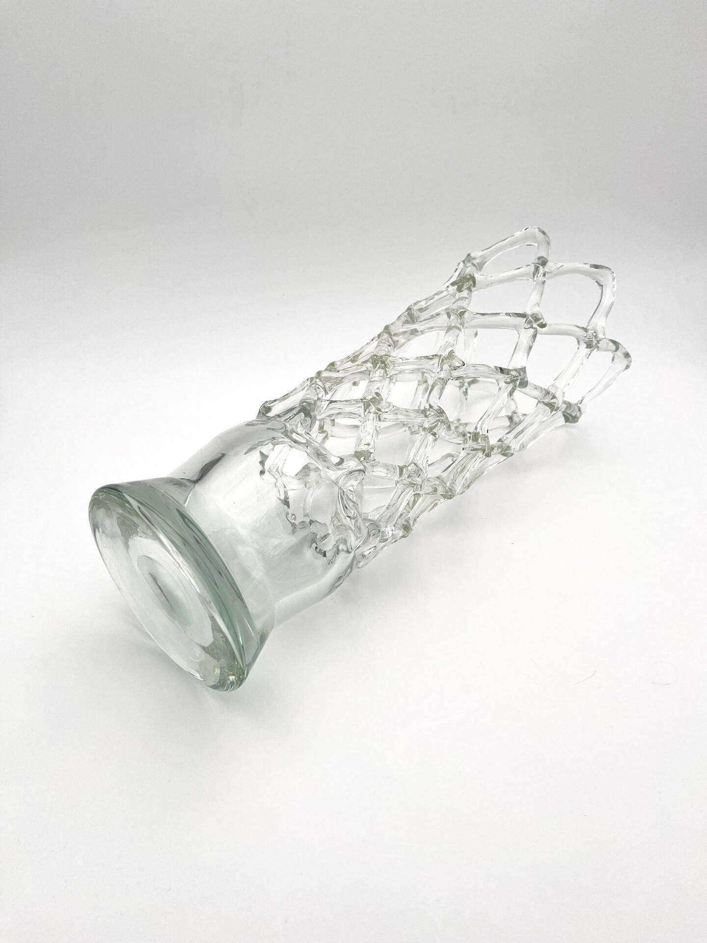 Vase Cage XXL - Murano Crystal Sculptural - 40cm - 1960-70