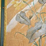 Art Nouveau Triptych Mirror Signed J. LEVAST