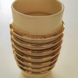Jacfer ceramic vase vers 1950 who worked for longwy vintage