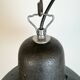 Industrial Blue Enamel Factory Lamp with Cast Iron Top, 1960s