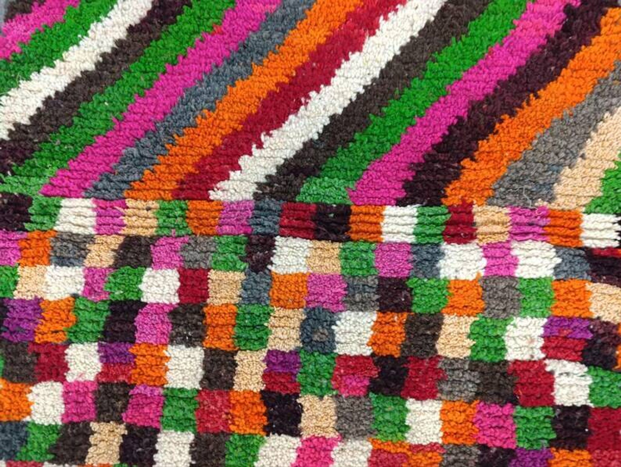 Tapis marocain multicolore fait main 200cmx300cm