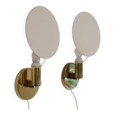 Paire d'appliques scandinave de Hovik 1970