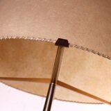 Brass and Cherry Floor Lamp, 1950s