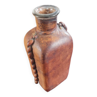 Leather covered carafe