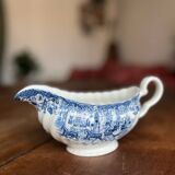 Saucier en faïence bleu de Enoch Wedgwood - Royal Homes of Britain