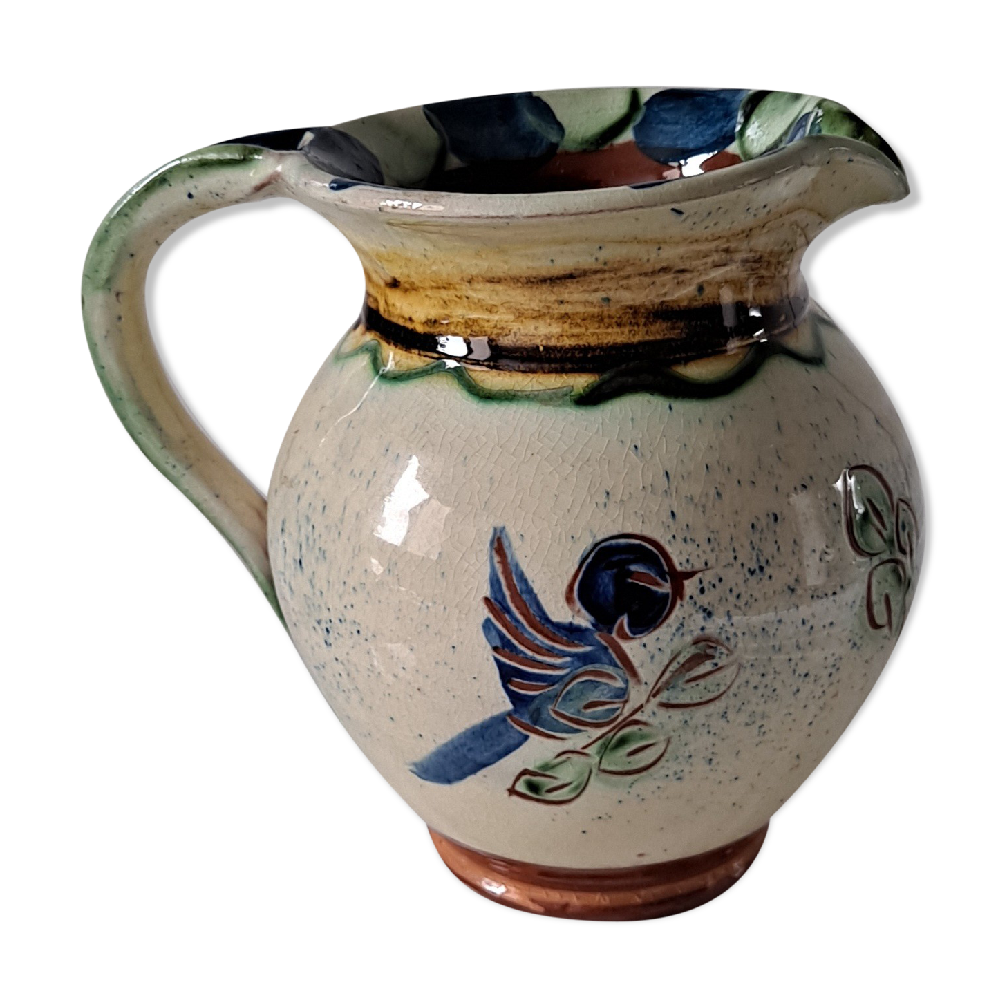 Pitcher glazed earth jug