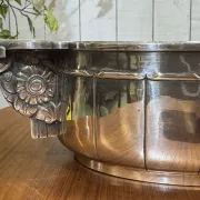 Silver-plated metal jardinière from the Art Deco period - Saglier Frères