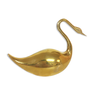 Swan solid brass, 1970