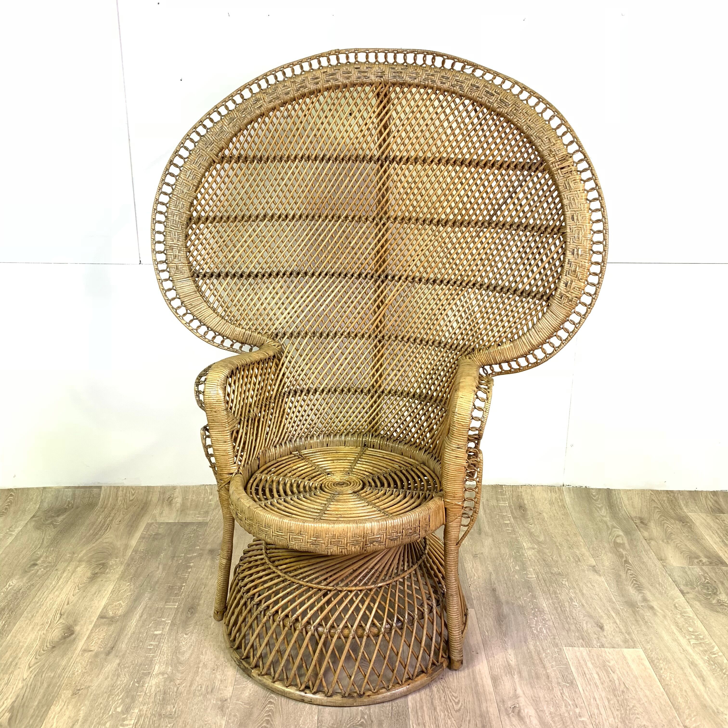 Emmanuelle wicker rattan armchair