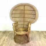 Emmanuelle wicker rattan armchair