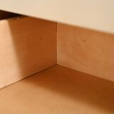 Wooden chest of drawers painted white