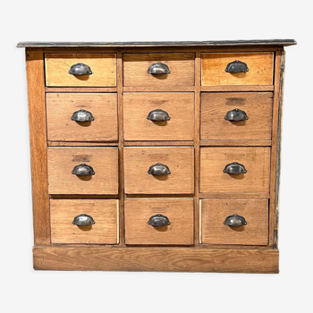 Haberdashery craft cabinet with 12 drawers