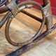 Vintage rocking chair, 60's, rattan and bamboo Rohé Noordwolde