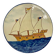 Keros boat plate, Lloret, Spain, 20th century