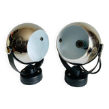 Paire d’appliques Eyeball seventies