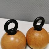 Pepper and salt grinders designed by jörgensen and nissen for bodum Denmark