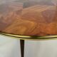 Round tripod coffee table compass foot