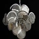 Vistosi Chrome Suspension with Smoked Glass Discs, Italy, 1970s