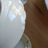 Coffee cups and sugar bowl, Old Paris Empire porcelain, Vve BARES