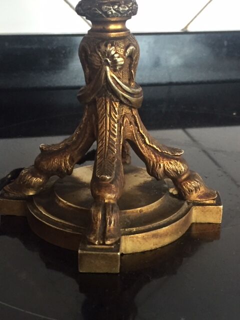 19th century bronze lamp