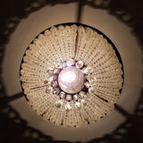 Ceiling light trash pearls and Crystal pendants