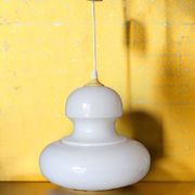 Suspension en verre opalin 1970's