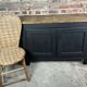 18th century raw and black oak sideboard